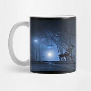 Eyes in the Dark Creepy Night Mug